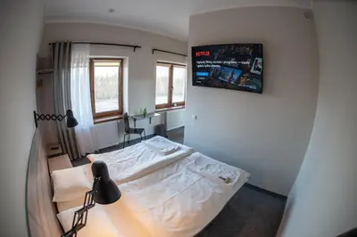 Łóżko lub łóżka w pokoju w obiekcie Krotoszyńska 28