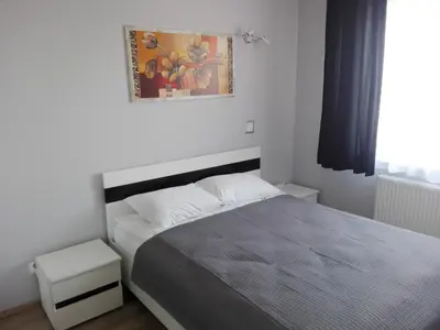 Łóżko lub łóżka w pokoju w obiekcie Apartament Marzenie 9 - Opole