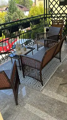 Balkon lub taras w obiekcie Jaśminowy Dwór Pensjonat