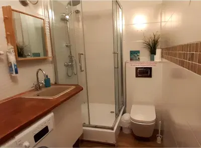 Łazienka w obiekcie Lemuria Hostel Szkolna centrum