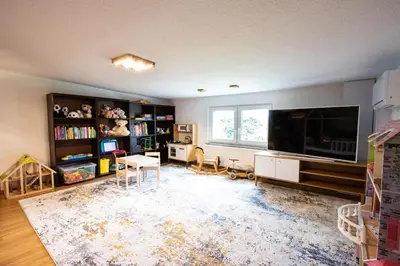 Telewizja i/lub zestaw kina domowego w obiekcie Agrodomek - komfortowy Apartament na Górnym Śląsku
