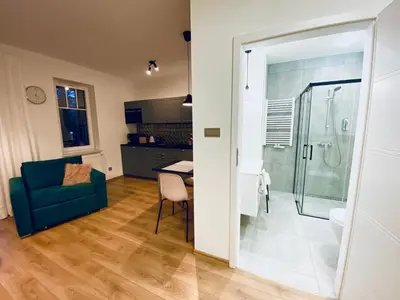 Łazienka w obiekcie Apartament przy Parku