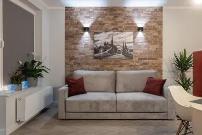 Część wypoczynkowa w obiekcie B&W Luxurious Apartment in the center of Wroclaw