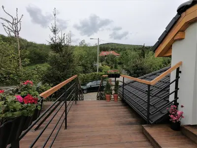 Balkon lub taras w obiekcie Apartament Sady przy Ślęży