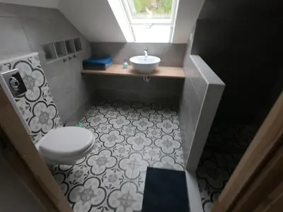 Łazienka w obiekcie Apartament Sady przy Ślęży