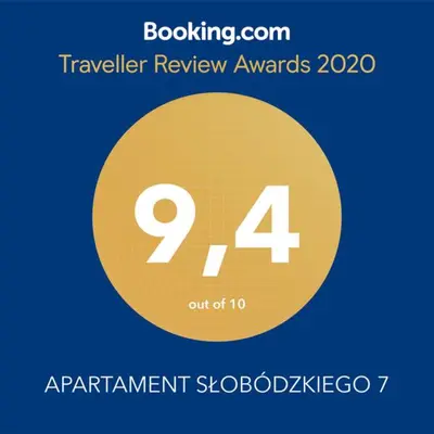 Certyfikat, podpis lub inny dokument wystawiony w obiekcie APARTAMENT SŁOBÓDZKIEGO 7