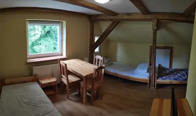 Łóżko lub łóżka w pokoju w obiekcie Agroturystyka 