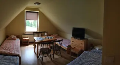 Łóżko lub łóżka w pokoju w obiekcie Agroturystyka 