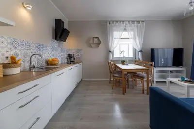 Kuchnia lub aneks kuchenny w obiekcie APARTAMENTY 