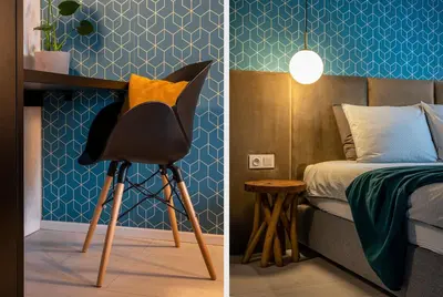 Łóżko lub łóżka w pokoju w obiekcie apartamenty-wroc River Point