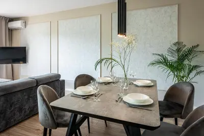 Telewizja i/lub zestaw kina domowego w obiekcie apartamenty-wroc River Point