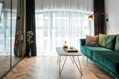 Część wypoczynkowa w obiekcie apartamenty-wroc River Point