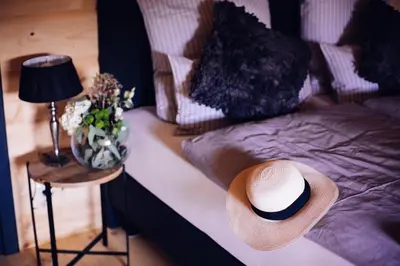 Łóżko lub łóżka w pokoju w obiekcie Belle Maison