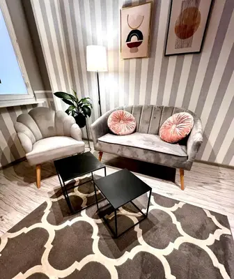 Część wypoczynkowa w obiekcie Spółdzielcza 22 Apartament Sky Line