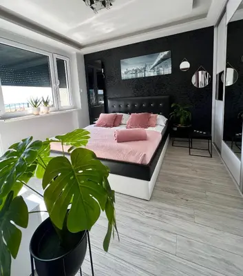 Część wypoczynkowa w obiekcie Spółdzielcza 22 Apartament Sky Line