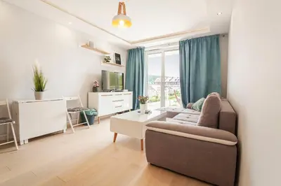 Część wypoczynkowa w obiekcie Apartament słoneczny