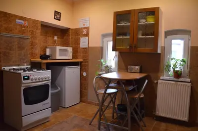 Kuchnia lub aneks kuchenny w obiekcie Nad Młynówką