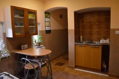 Kuchnia lub aneks kuchenny w obiekcie Nad Młynówką