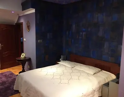 Łóżko lub łóżka w pokoju w obiekcie Luxury House