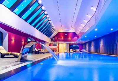 Basen w obiekcie Uroczysko Siedmiu Stawów & Spa by L'Occitane lub w pobliżu