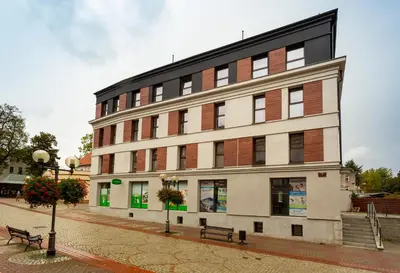 Budynek, w którym mieści się apartament