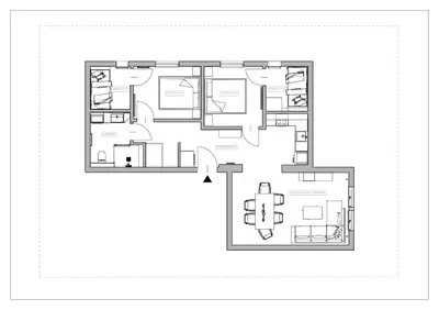 Plan piętra w obiekcie Apartamenty przy Parku Szwedzkim