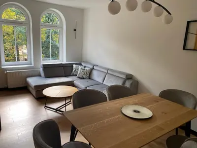 Część wypoczynkowa w obiekcie Apartamenty przy Parku Szwedzkim