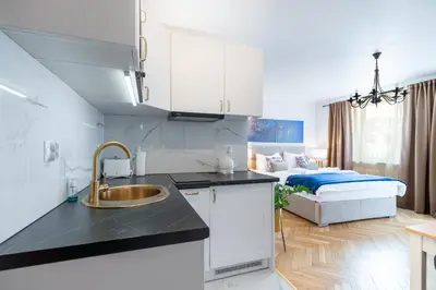 Kuchnia lub aneks kuchenny w obiekcie Apartament Oławska