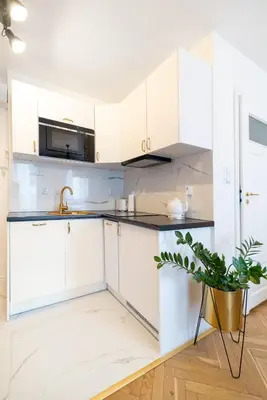 Kuchnia lub aneks kuchenny w obiekcie Apartament Oławska