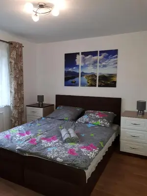 Łóżko lub łóżka w pokoju w obiekcie Lawendowy Zakątek - Agroturystyka