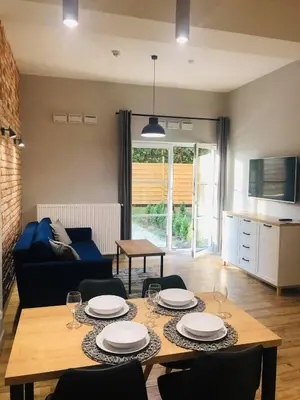 Kuchnia lub aneks kuchenny w obiekcie Property Apart - Soft Lofty Legnicka Centrum