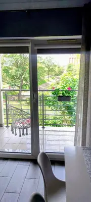 Balkon lub taras w obiekcie Na Grobli