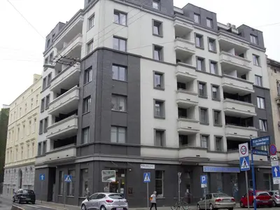 Budynek, w którym mieści się apartament