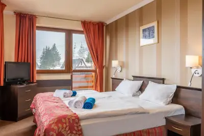 Łóżko lub łóżka w pokoju w obiekcie Hanka Relax & Spa