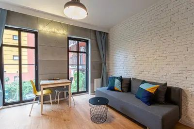 Część wypoczynkowa w obiekcie Apartament Jagiełły (wroc4night)