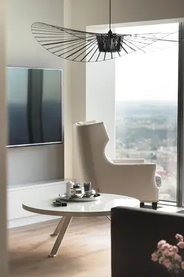 Telewizja i/lub zestaw kina domowego w obiekcie Vantage Point Apartament Sky Tower