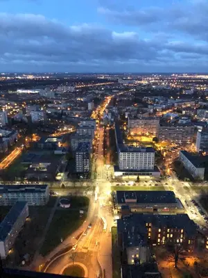 Widok na miasto Wrocław z tego apartamentu