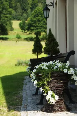 Ogród w obiekcie Villa la Val, Karkonosze