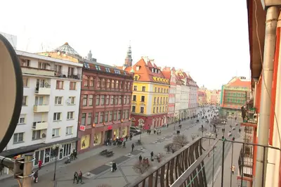 Widok na miasto Wrocław z tego apartamentu