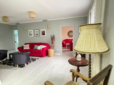 Część wypoczynkowa w obiekcie Apartament w willi Karczyn - noclegi dla miłośników natury i spokoju