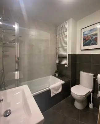 Łazienka w obiekcie Wrocław Premium Apartment 4You