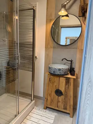 Łazienka w obiekcie AP Apartment's Widok na Góry