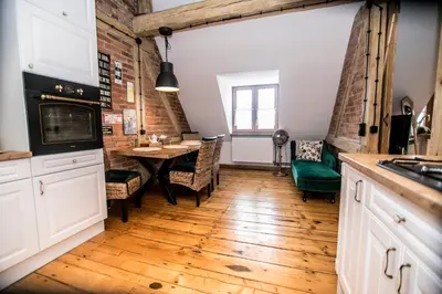 Kuchnia lub aneks kuchenny w obiekcie AP Apartment's Widok na Góry
