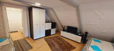 Telewizja i/lub zestaw kina domowego w obiekcie Słoneczny apartament