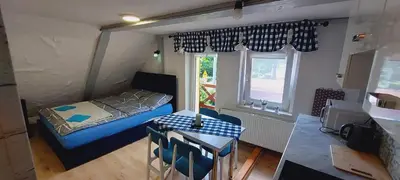 Łóżko lub łóżka w pokoju w obiekcie Słoneczny apartament