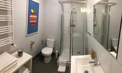 Łazienka w obiekcie APARTAMENT ŚMIAŁEGO 9