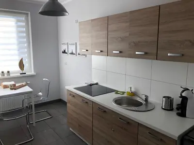 Kuchnia lub aneks kuchenny w obiekcie APARTAMENT ŚMIAŁEGO 9