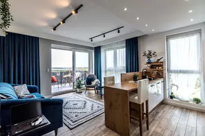 Część wypoczynkowa w obiekcie Panorama Suite - Top Apartment - Gliwice - bezpłatny parking