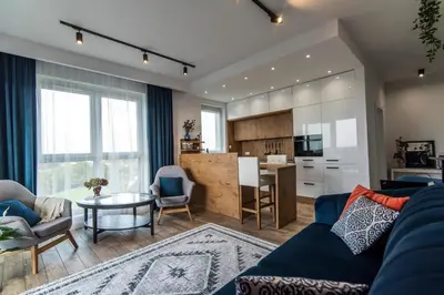 Kuchnia lub aneks kuchenny w obiekcie Panorama Suite - Top Apartment - Gliwice - bezpłatny parking