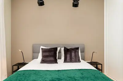 Łóżko lub łóżka w pokoju w obiekcie Pure Home Apartments - Gwiaździsta